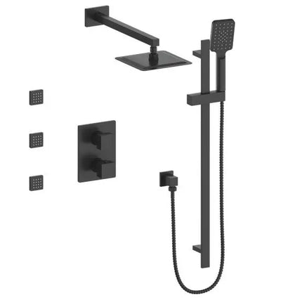 Vogt Kapfenberg 3-Way Th Shower Kit With Body Jets Mb SET.KG.320.810.MB - Plumbing Market