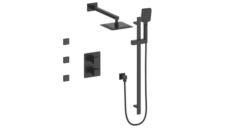 Vogt Kapfenberg 3-Way Th Shower Kit With Body Jets Mb SET.KG.320.810.MB - Plumbing Market