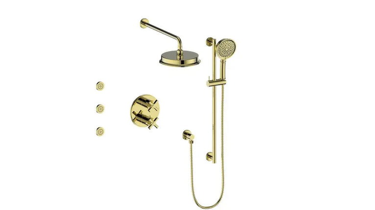 Vogt Zehn 3-Way Th Shower Kit With Body Jets Bg SET.Z4.320.810.BG - Plumbing Market