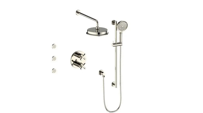 Vogt Zehn 3-Way Th Shower Kit With Body Jets Pn SET.Z4.320.810.PN - Plumbing Market