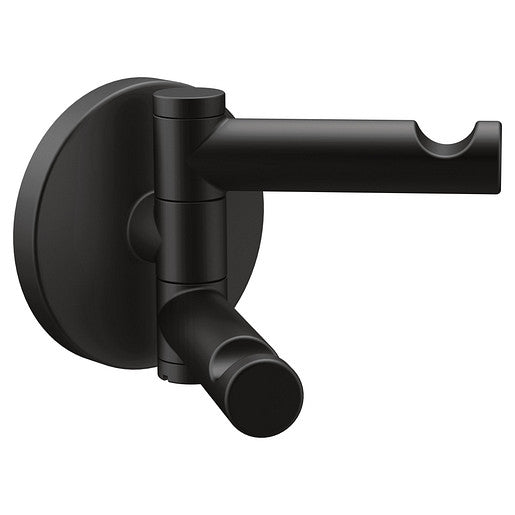 Moen Align Matte Black Double Robe Hook  YB0402BL - Plumbing Market