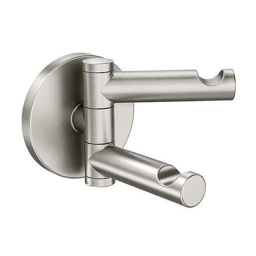 Moen Align Brushed Nickel Double Robe Hook  YB0402BN - Plumbing Market