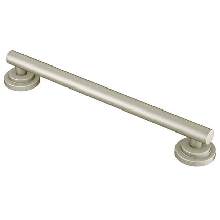 Moen Iso Brushed Nickel 12" Designer Grab Bar  YG0712BN - Plumbing Market