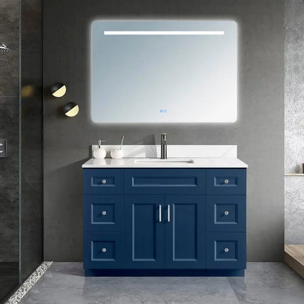 Zuuz Hampton Bathroom Vanity With Quartz Counter Top 48 Inch - Plumbing Market