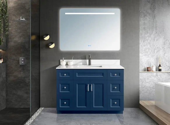 Zuuz Hampton Bathroom Vanity With Quartz Counter Top 48 Inch - Plumbing Market