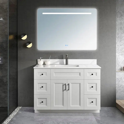 Zuuz Hampton Bathroom Vanity With Quartz Counter Top 48 Inch - Plumbing Market