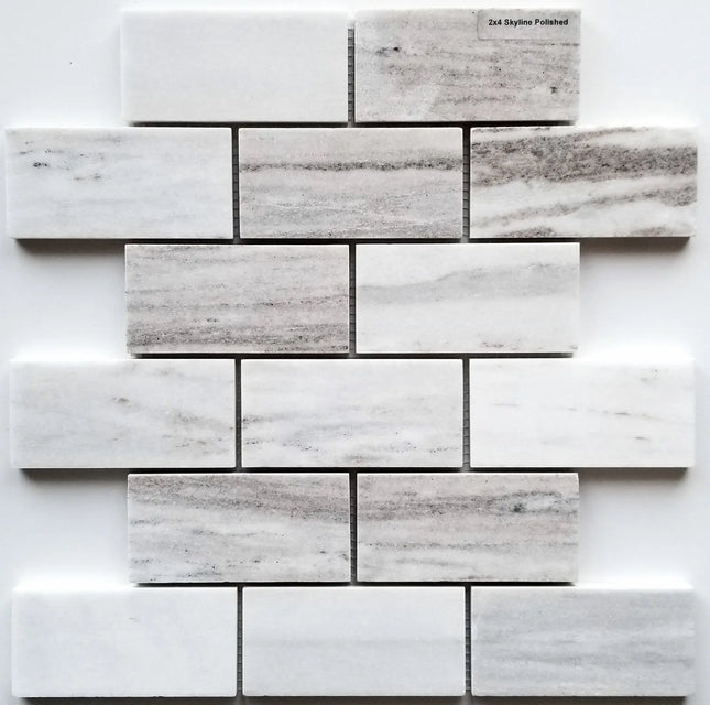 Zuuz Tile 2x4 Skyline Marble Polished - Plumbing Market