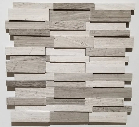 Zuuz Tile 3D Wooden Grey - Plumbing Market