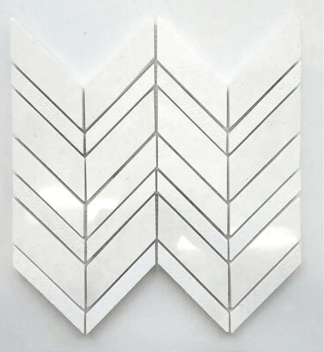 Zuuz Tile Chevron Pearl - Plumbing Market