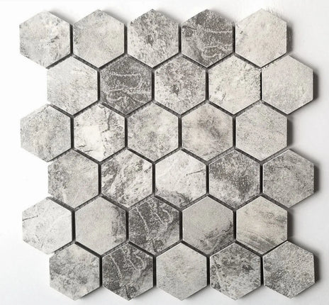 Zuuz Tile Hexagon Storm Grey - Plumbing Market