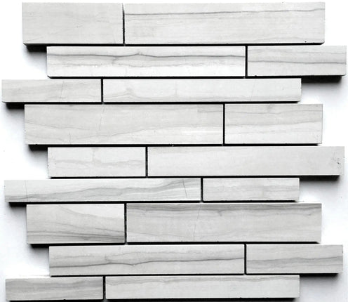 Zuuz Tile Random Strip Denver Ice Grey - Plumbing Market