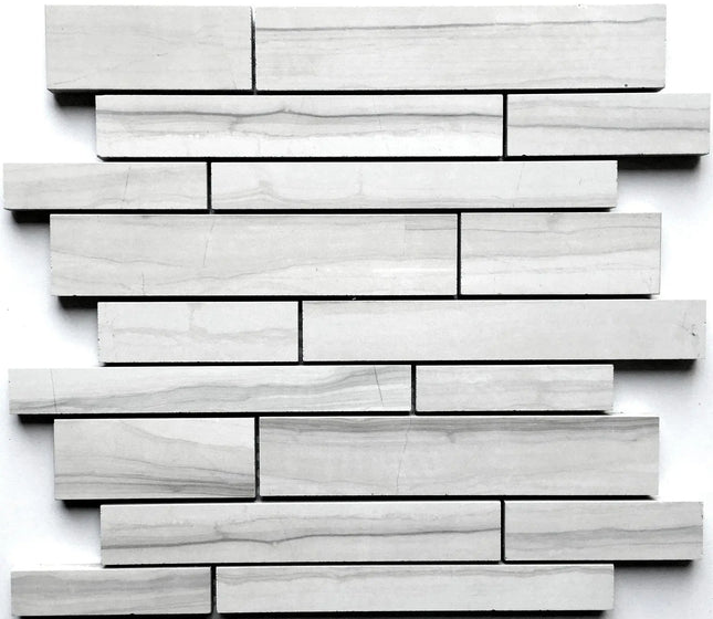 Zuuz Tile Random Strip Denver Ice Grey - Plumbing Market