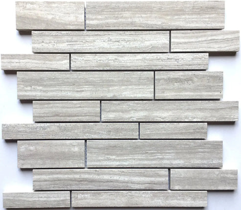 Zuuz Tile Random Strip Escarpment Grey - Plumbing Market