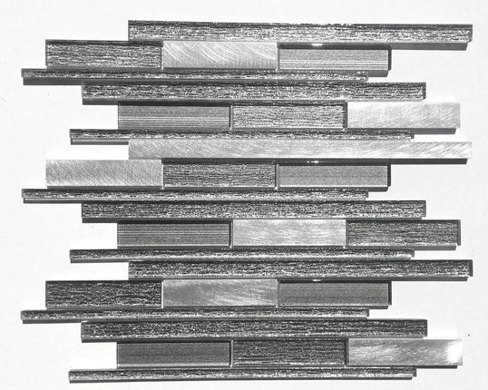 Zuuz Tile Random Strip Grey Sparkle - Plumbing Market