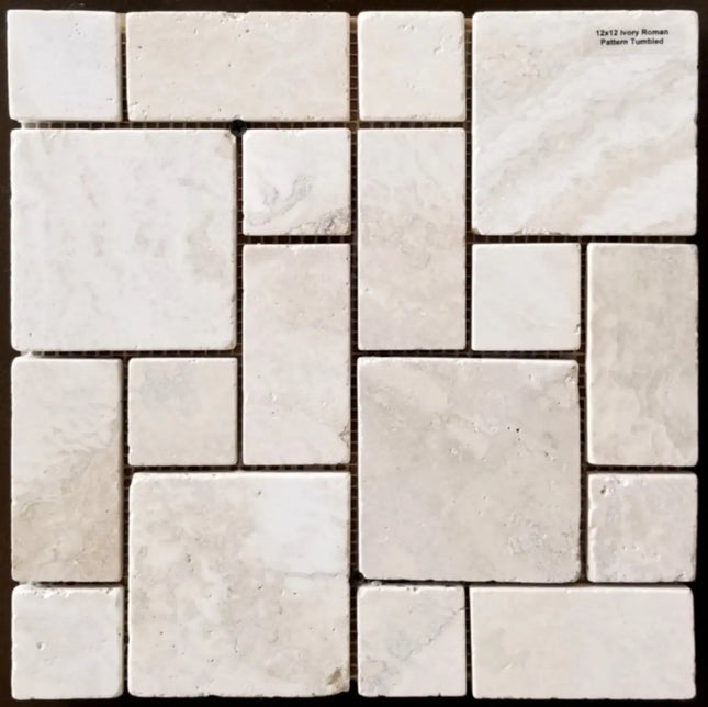 Zuuz Tile Roman Pattern Saturnia Tumbled - Plumbing Market