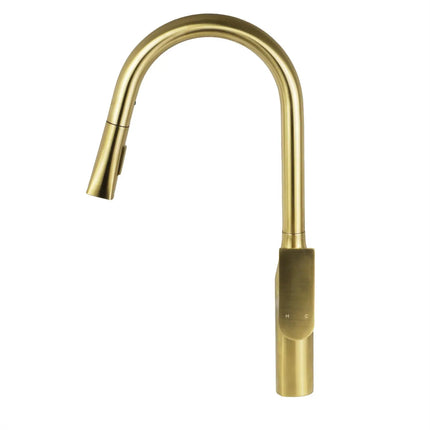 Zuuz Timelyss Pull-Down Dual Spray Kitchen Faucet Solid Brass - Plumbing Market