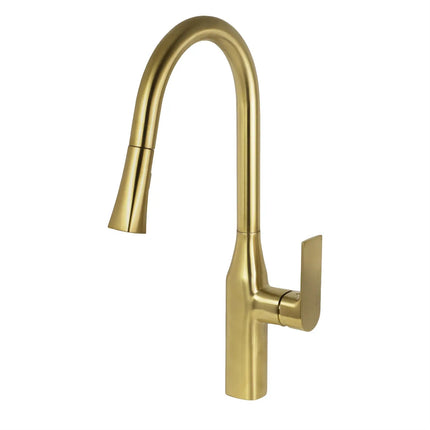 Zuuz Timelyss Pull-Down Dual Spray Kitchen Faucet Solid Brass - Plumbing Market