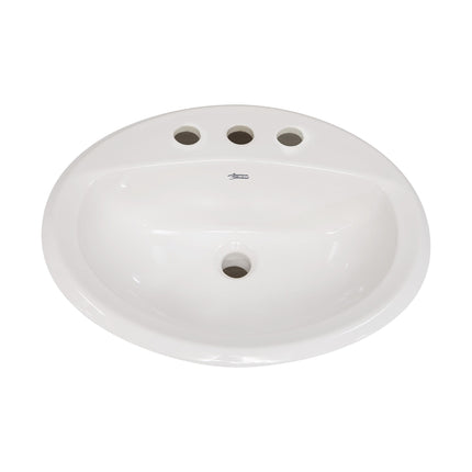 American Standard Aqualyn Drop-In Sink With 8-Inch Widespread 475020.02 - Plumbing Market