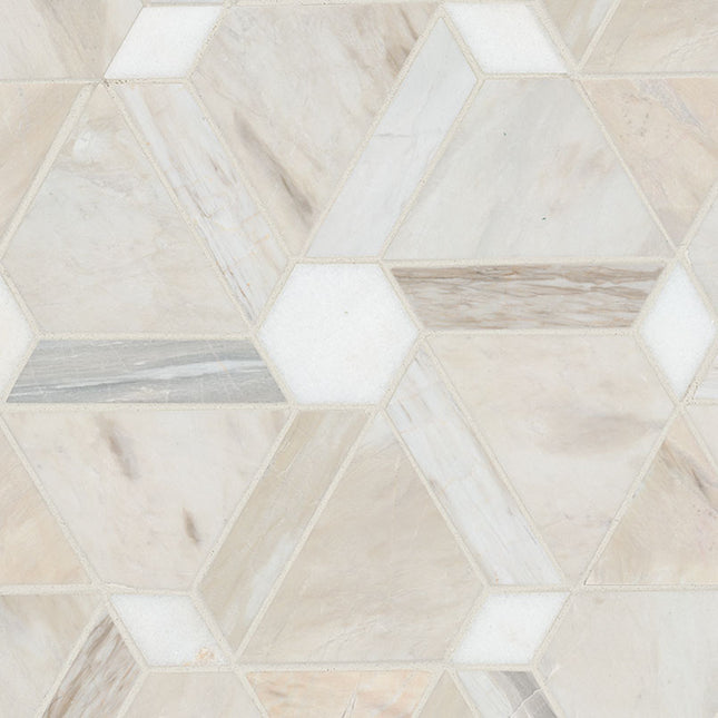 MSI Surfaces Angora Floralis Polished Marble Tile