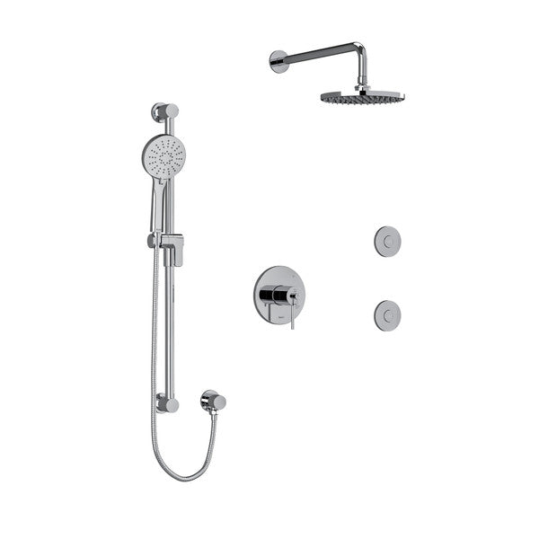 Riobel CS Thermostatic Wall Mount Shower Kit With 2 Body Jets Riobel