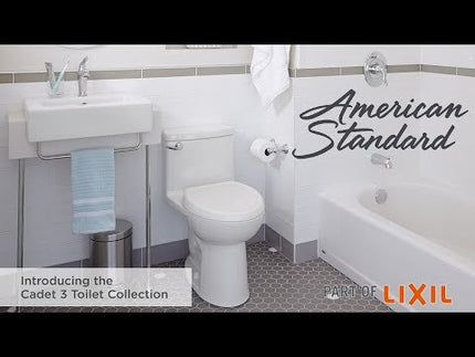 American Standard 1.28 GPF Compact Cadet 3 Elongated Toilet White - Plumbing Market