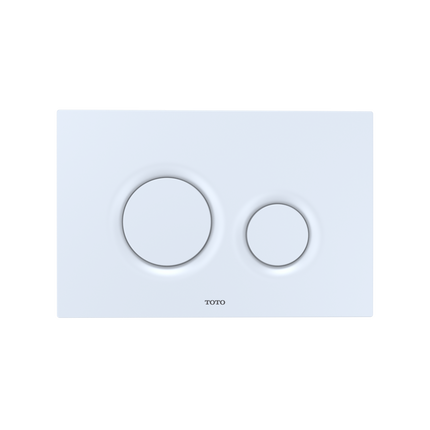 Toto Basic Round Push Plate Dual Button White Matte