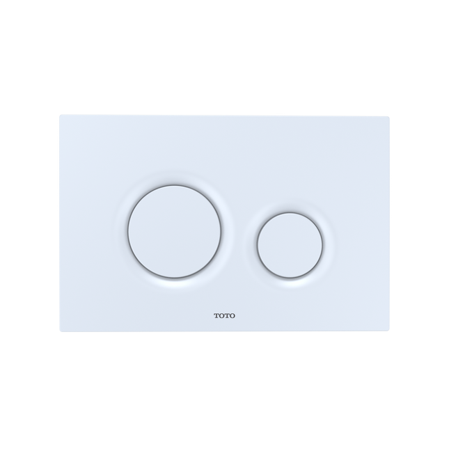 Toto Basic Round Push Plate Dual Button White Matte