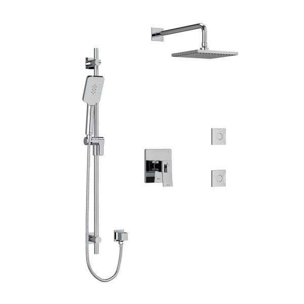 Riobel Zendo Thermostatic 3-Way Shower Kit System & Jets Riobel