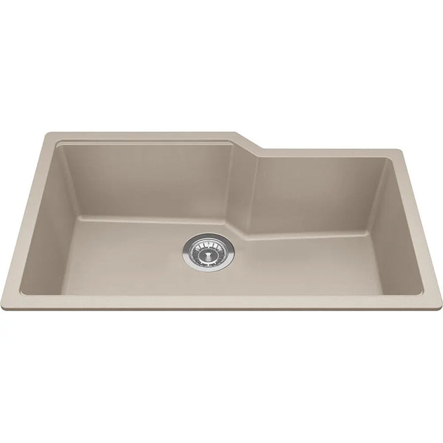 Kindred 30.68" x 19.68" Granite Series Undermount Single Bowl Granite Kitchen Sink in Champagne MGS2031U-9CHA Kindred