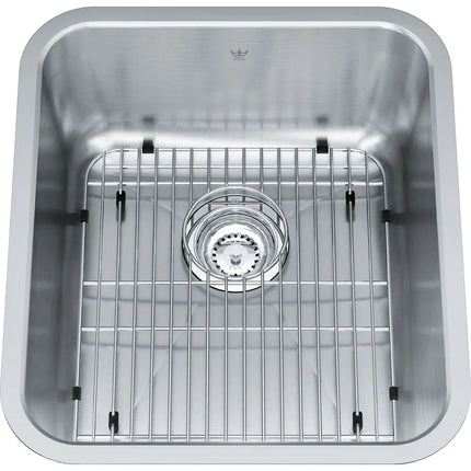 Kindred Single Bowl 16" x 18" Undermount Kitchen Sink Stainless Steel KSS4UA-9D Kindred