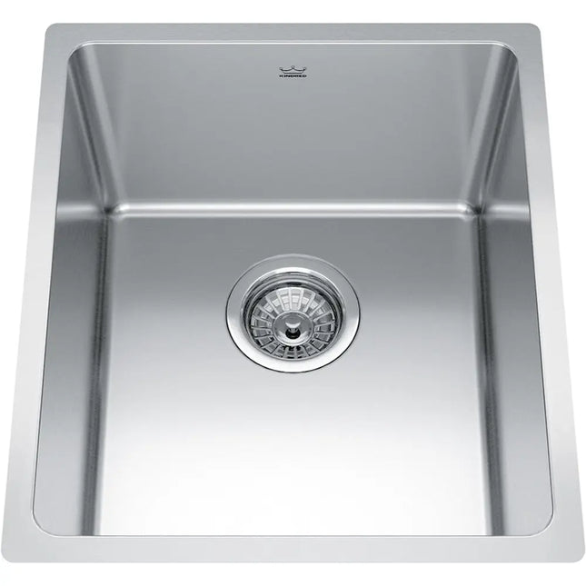 Kindred Brookmore 15.56" x 18" Undermount Single Bowl Stainless Steel Kitchen Sink BSU1816-9 Kindred