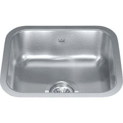 Kindred Reginox 14.75" x 12.75" Stainless Steel 18 Gauge Single Bowl Undermount Kitchen Sink NS1313U-6 Kindred