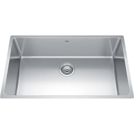 Kindred Brookmore 30.5" x 18.12" Undermount Single Bowl Stainless Steel Kitchen Sink BSU1831-9 Kindred