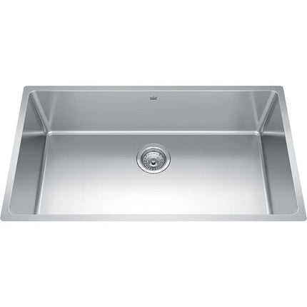 Kindred Brookmore 32.5" x 18.12" Undermount Single Bowl Stainless Steel Kitchen Sink BSU1832-9 Kindred