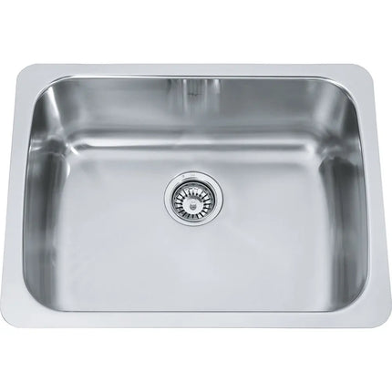 Kindred Reginox 24.75" x 18.75" Undermount Single Bowl Stainless Steel Kitchen Sink NS1925U-9 Kindred