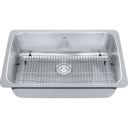 Kindred Single Bowl 30" x 19" Undermount Kitchen Sink Stainless Steel KSS5UA-9D Kindred