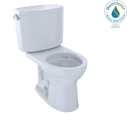 Toto Drake II Two Piece Toilet Round Bowl Less Seat 1.28 GPF - Plumbing Market