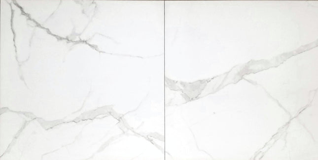 Tru Stone 24x24 Statuario Polished Tru Stone