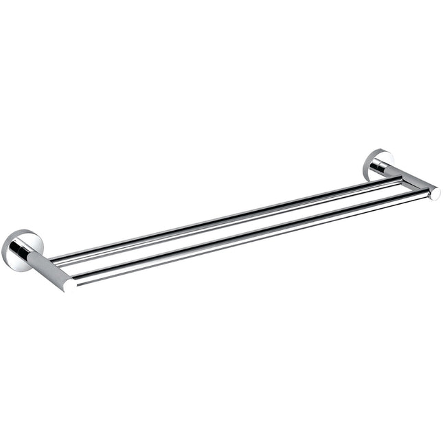 Kube Bath Aqua Rondo by Kubebath 24 Inch Double Towel Bar – Chrome Kube Bath