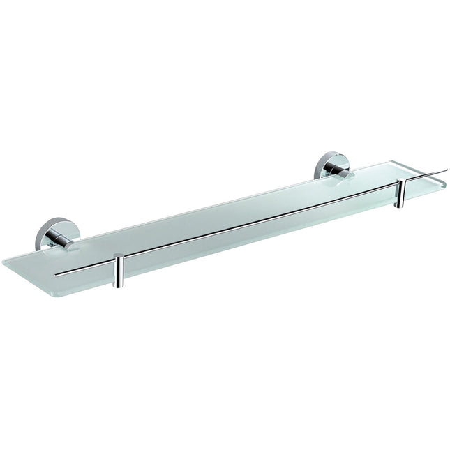 Kube Bath Aqua Rondo Glass Shelf – Chrome Kube Bath