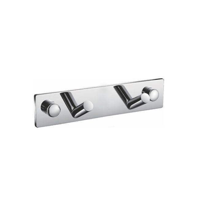 Kube Bath Aqua Chiaro Robe Hook With 2 Hooks – Chrome Kube Bath