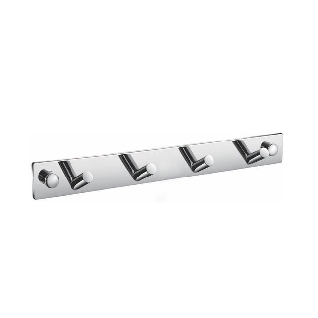 Kube Bath Aqua Chiaro Robe Hook With 4 Hooks – Chrome Kube Bath