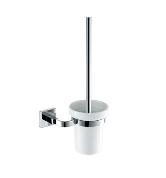 Kube Bath Aqua Squadra Wall Mounted Toilet Brush – Chrome Kube Bath