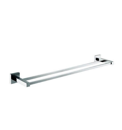 Kube Bath Aqua Piazza 26 Inch Double Towel Bar – Chrome Kube Bath