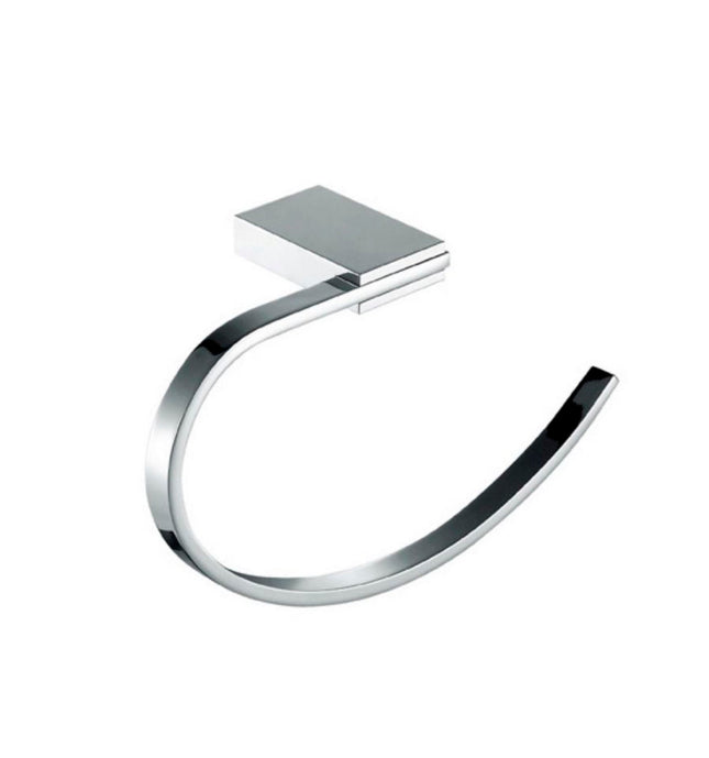 Kube Bath Aqua Fino Towel Ring – Chrome Kube Bath