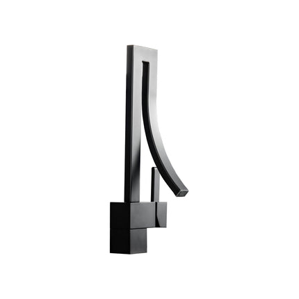 Kube Bath Aqua Elegance Single Lever Wide Spread Bathroom Vanity Faucet – Matte Black Kube Bath