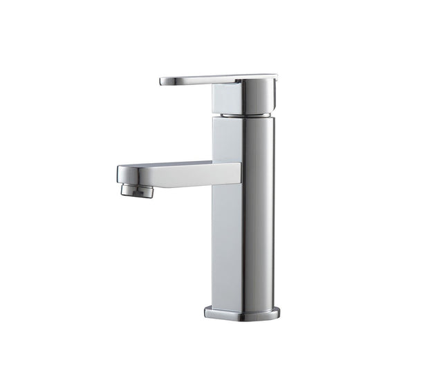 Kube Bath Aqua Roundo Single Hole Mount Bathroom Vanity Faucet Chrome Kube Bath