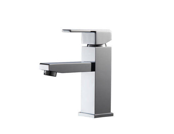 Kube Bath Aqua Piazza Single Lever Bathroom Vanity Faucet Chrome Kube Bath