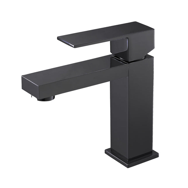 Kube Bath Aqua Kubo Single Lever Bathroom Vanity Faucet – Matte Black Kube Bath