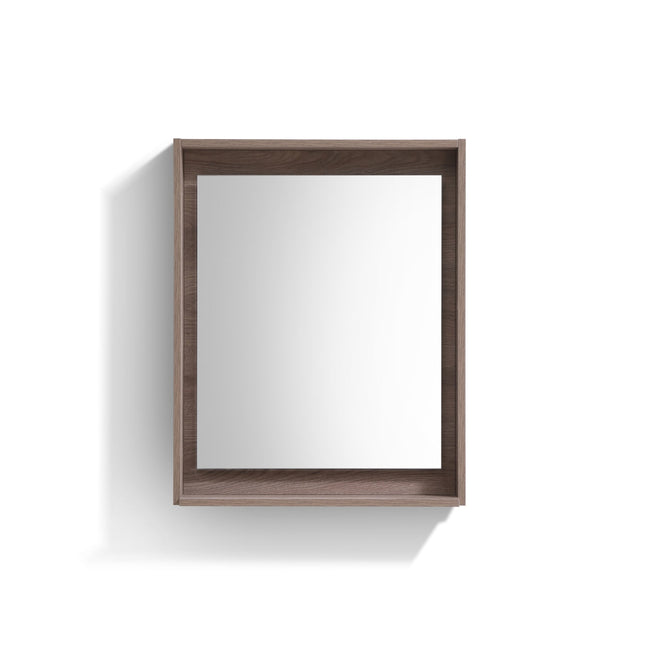 Kube Bath 24" Wide Framed Mirror With Shelf – Butternut Kube Bath